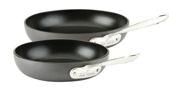 HA1 Hard Anodized Non-Stick Frying Pan Set (Set of 2) by All-Clad