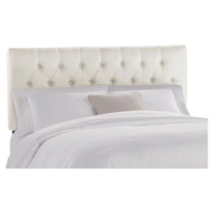 Tufted Shantung Upholstered Panel Head..
