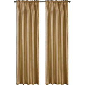 Audrie Solid Semi-Sheer Rod Pocket Single Curtain Panel
