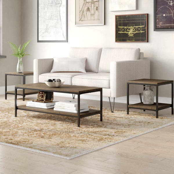 Hallett 3 Piece Coffee Table Set by Williston Forge