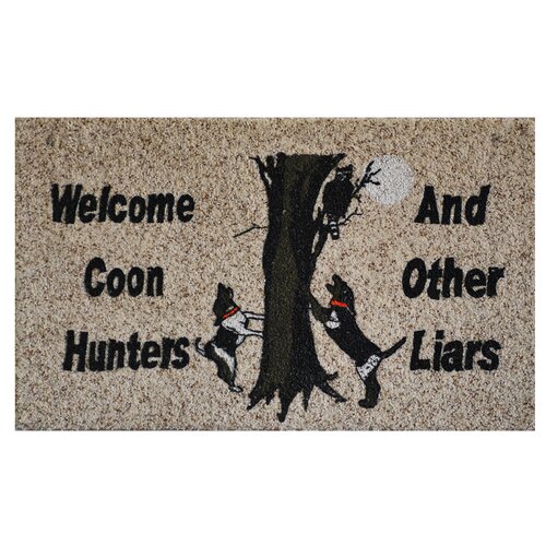 Home More Coon Hunters 27 In X 18 In Indoor Only Door Mat