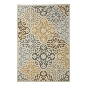 Zaliki Cream Indoor/Outdoor Area Rug