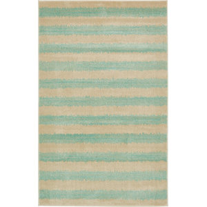 Travis Green/Beige Area Rug