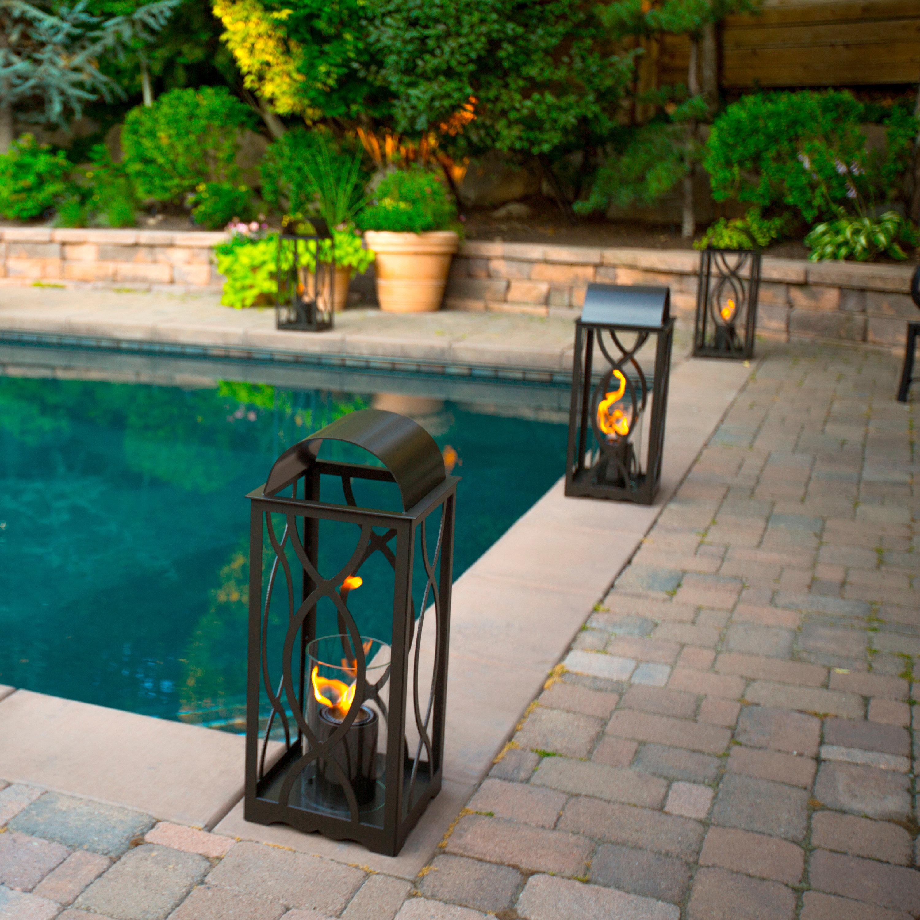 Forever Patio Outdoor Metal Flame Gel Tabletop Fireplace Wayfair