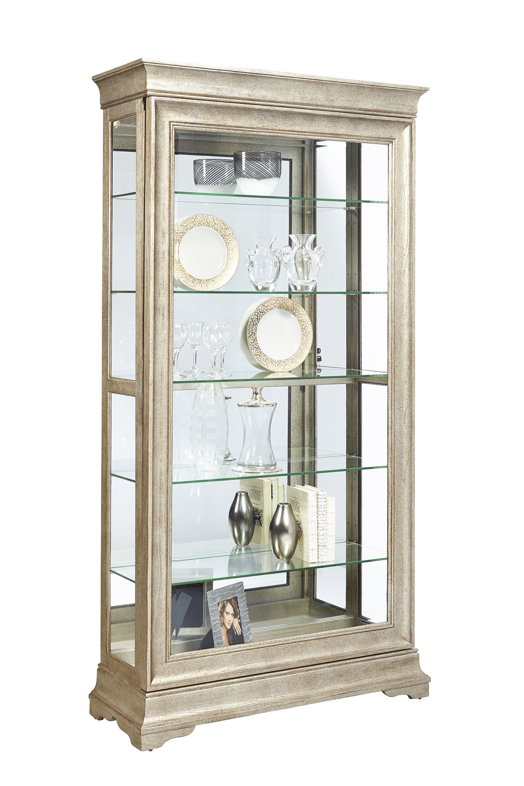 Port Pirie Lyon Lighted Curio Cabinet Reviews Birch Lane Port Pirie Lyon Lighted Curio Cabinet