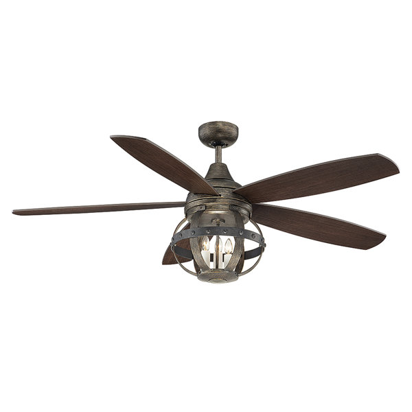52 Wilburton 5 Blade Ceiling Fan with Remote by La
