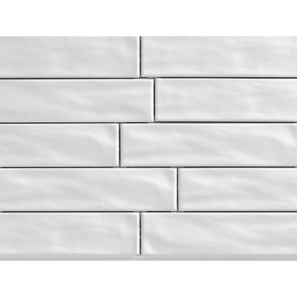 Organic Brick 3 x 12 Porcelain Subway Tile in Ice by Travis Tile Sales