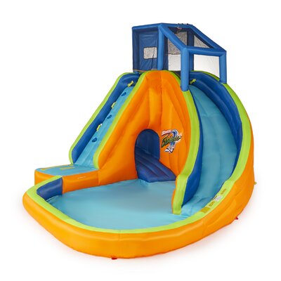 banzai lazy river inflatable outdoor adventure water park slide and splash pool