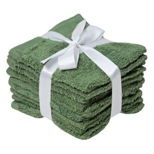 Heise Zero Twist Washcloth 8 Piece Towel Set (Set of 8)