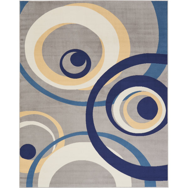 Folden Gray Area Rug by Winston Porter