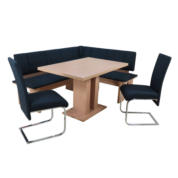 Ebern Designs Essgruppe Zaina Mit 2 Stuhlen Und Einer Eckbank