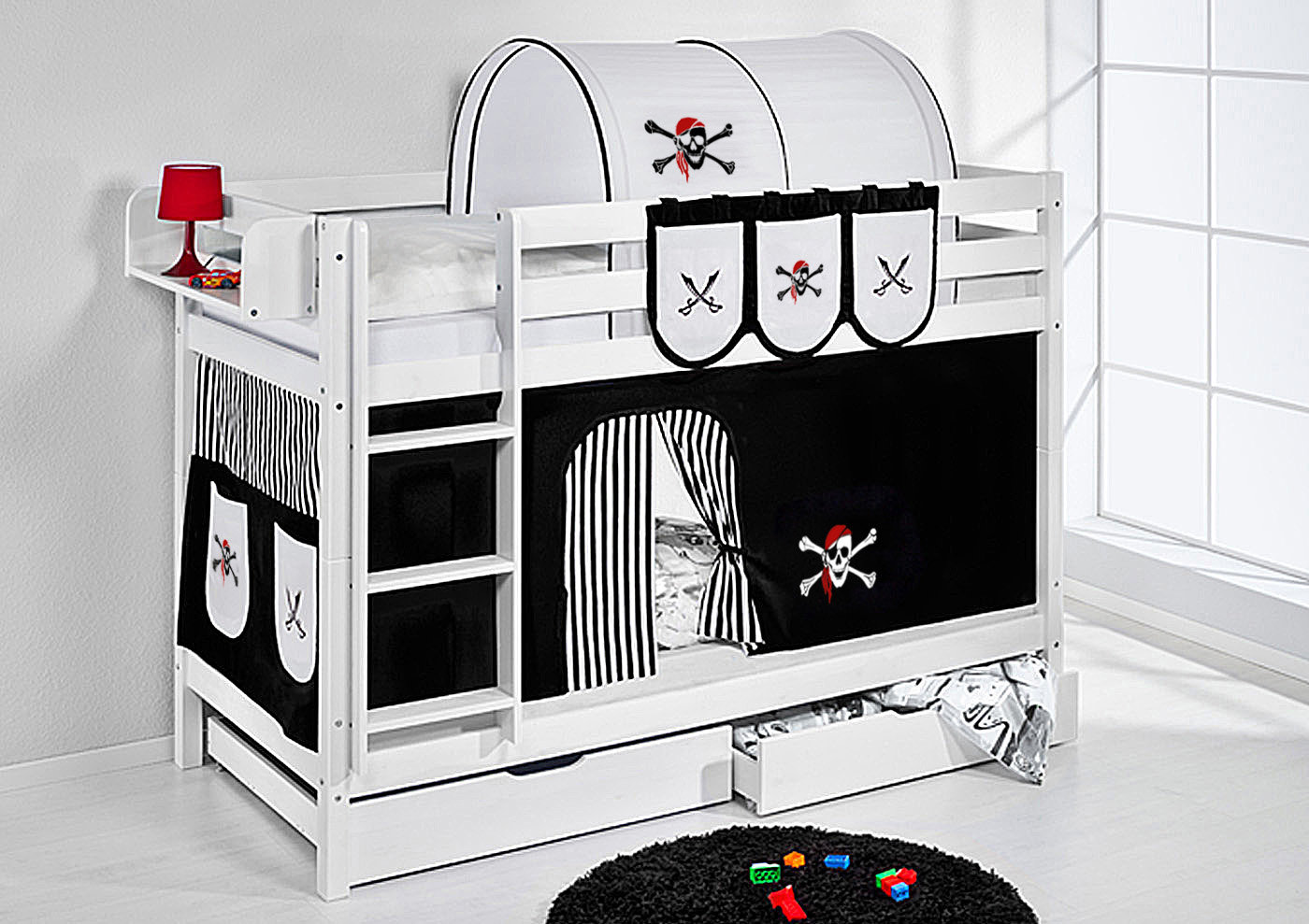 Roomie Kidz Belle Piraten Etagenbett Mit Vorhang Wayfair De