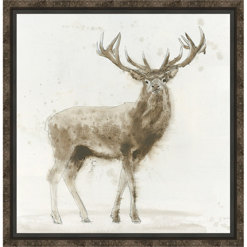 Ashton Wall Decor Llc Stag V 2 Framed Painting Print On Canvas