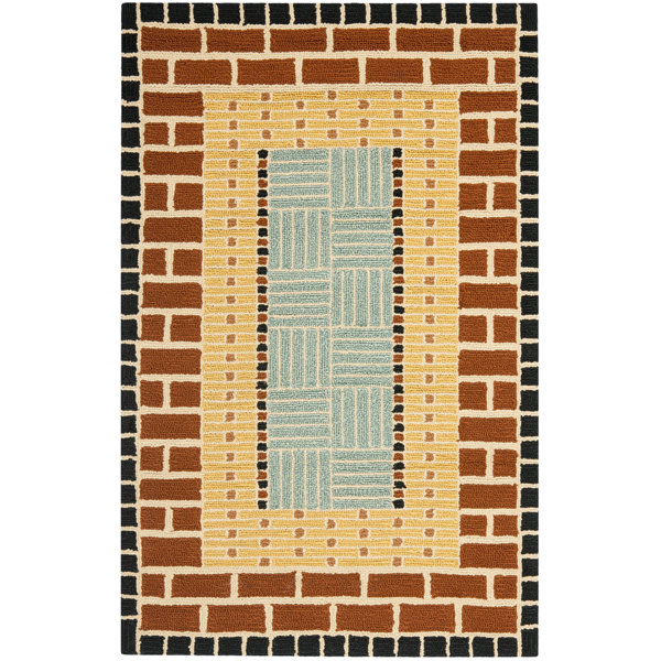 George Brown/Blue Outdoor Area Rug by World Menagerie