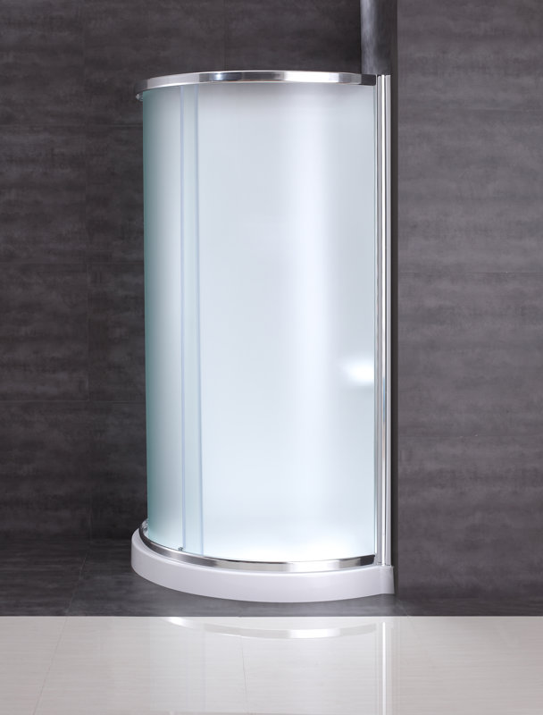 Ove Decors Breeze Neo Angle Frosted Glass Kit with Walls & Reviews