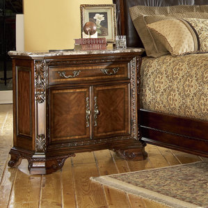 Brussels 1 Drawer Nightstand by Astoria Grand