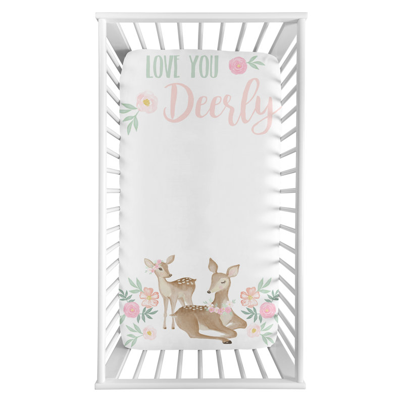 fawn crib sheet