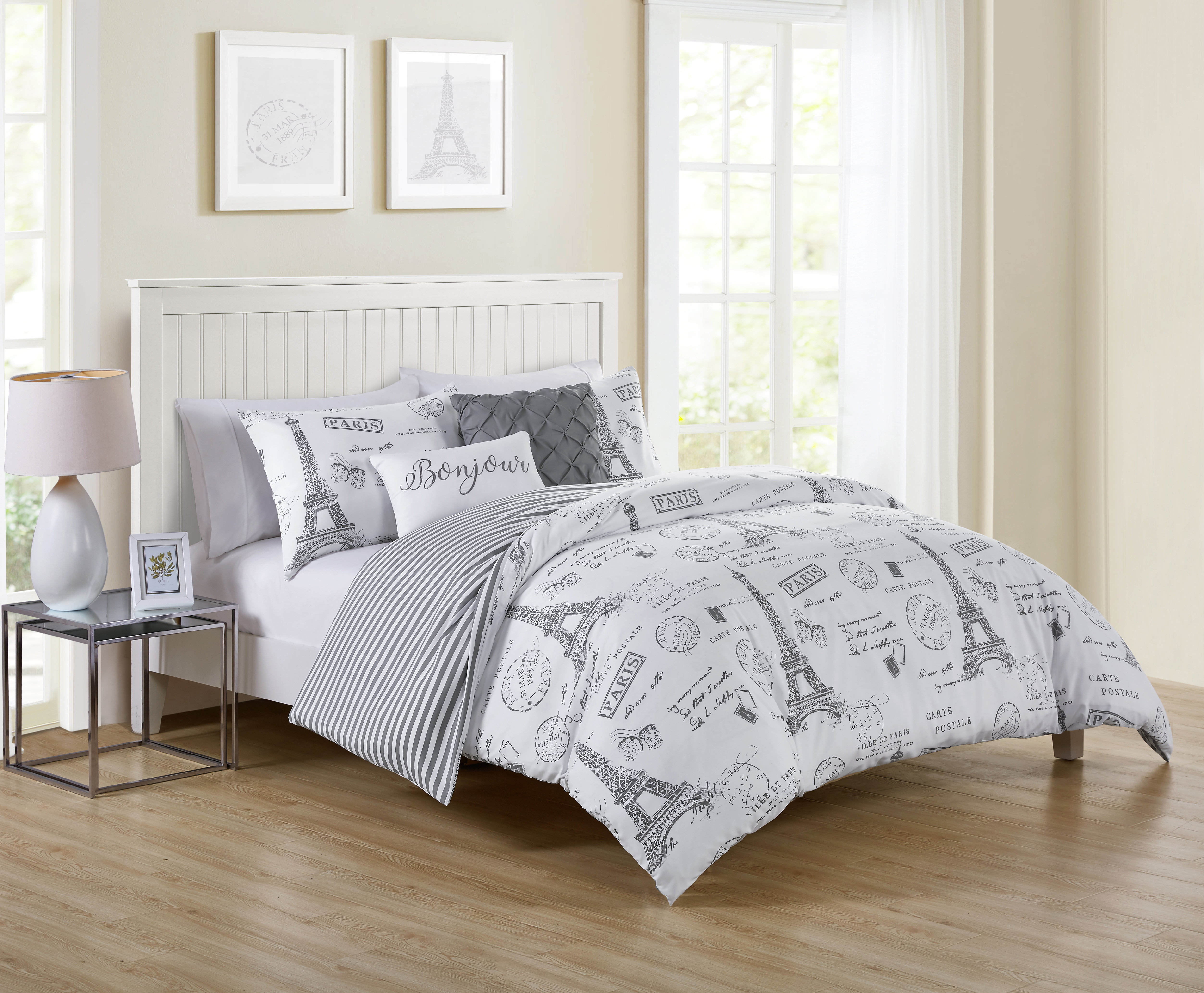 Arlo rayures Sets de couette Réversible Literie ensembles assortis à Drap Housse