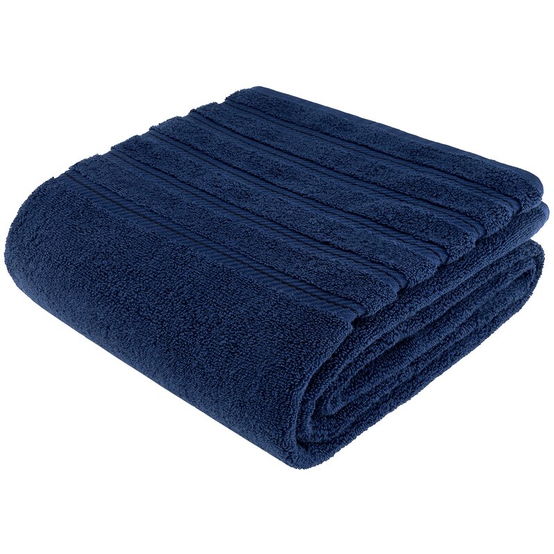 navy blue bath sheets