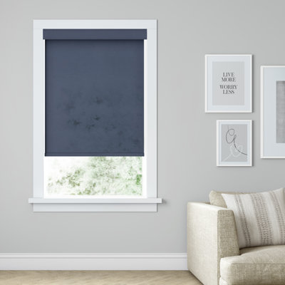 Designer Textures Levolor Custom Cordless Light Filtering Roller Shade Designer Textures in Blue LEVOLOR Width 4425W Length 64L Designer Textures Levolor Custom Cordless Light Filtering Roller Shade Designer Textures in Blue LEVOLOR Width 4425W Length 64L