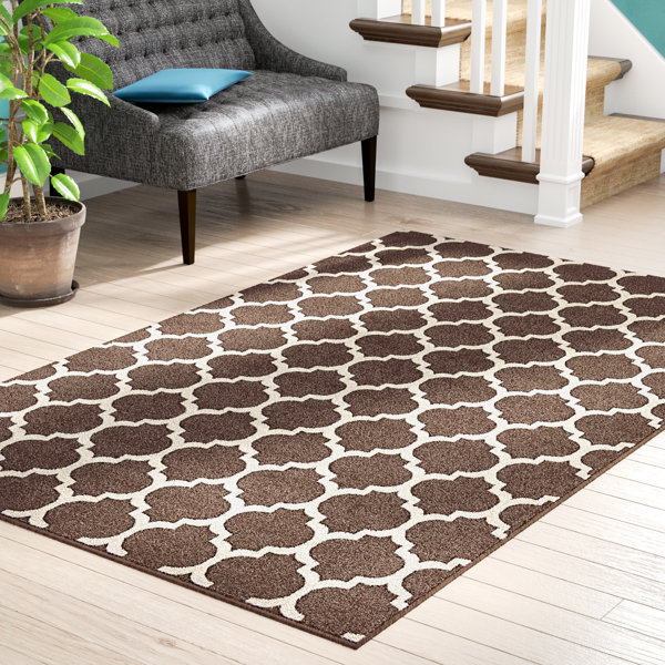 Moore Brown Area Rug by Charlton Home