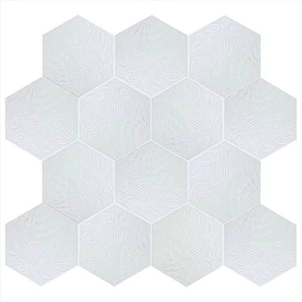 Soprano 8.63 x 9.88 Porcelain Field Tile in White by EliteTile
