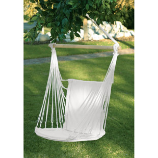 Hammock Chairs Swing You Ll Love Wayfair Alvarado Woven Cotton Chair Hammock