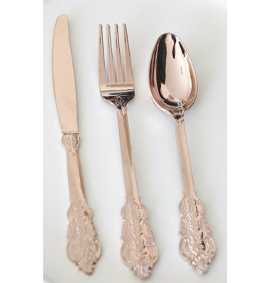 Rose Basic Plastic Disposable Spoon