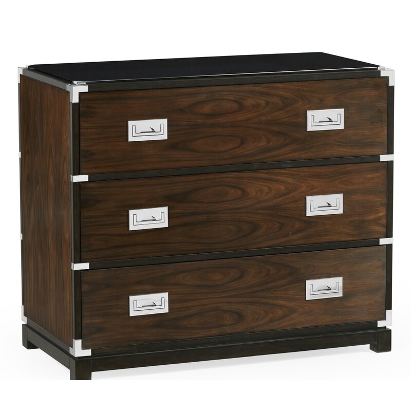 Jonathan Charles Fine Furniture Campaign Style 3 Drawer Accent