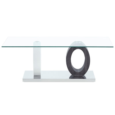 Dual Oval Base Style Cocktail Table By Global Furniture Decor+