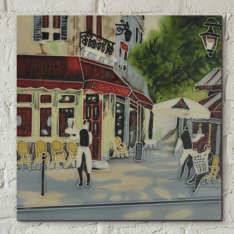 East Urban Home Hand Painted Bistro Waiters French Parisian Wall