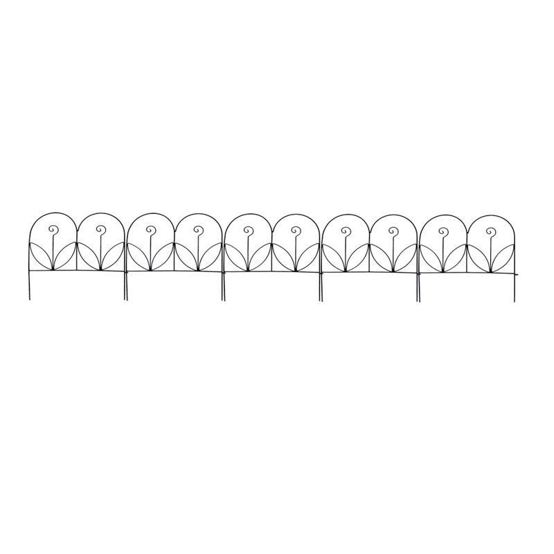 Mtb 1 5 Ft H X 1 5 Ft W Decorative Garden Border Metal Fence