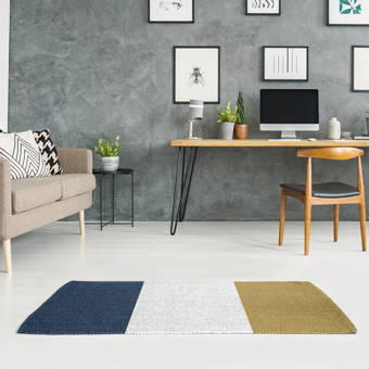 East Urban Home Helena Montana Blue Area Rug Wayfair