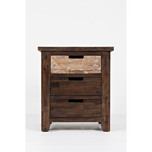 Rotterdam 3 Drawer Nightstand by Loon Peak