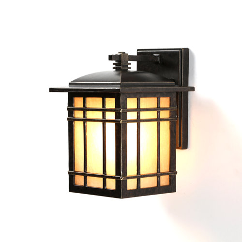 Wer Rustic Outdoor Wall Lantern In Imperial Bronze Reviews Wer Rustic Outdoor Wall Lantern In
