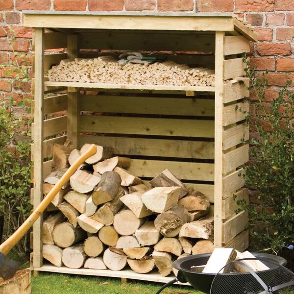 4 Ft. X 2 Ft. Wood Log Store By Rowlinson