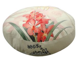Round Orchid Dog Pillow