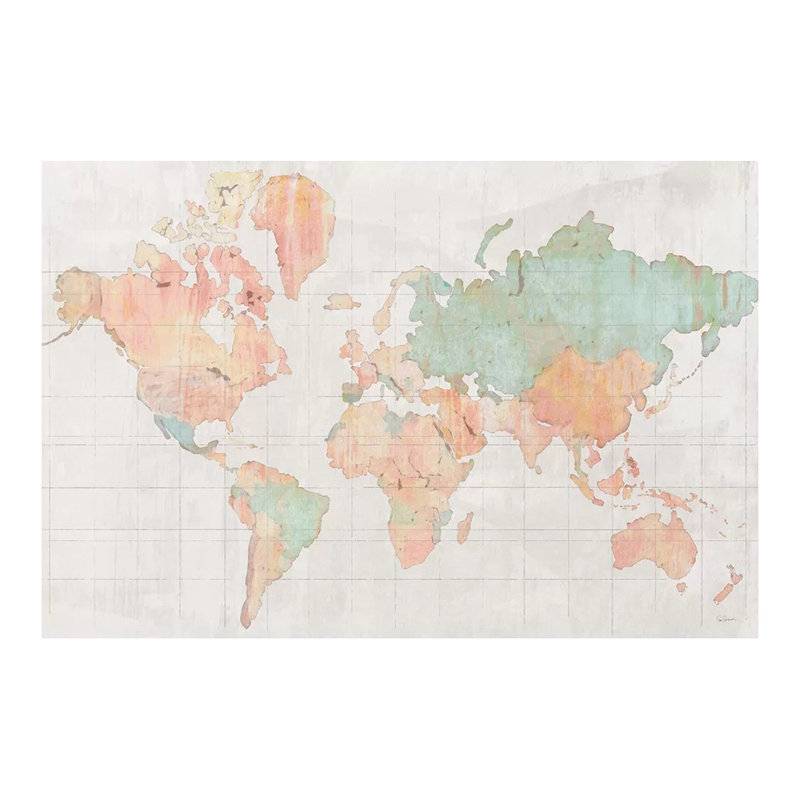 Three Posts Teen Across The World V5 Wrapped Canvas Acrylic
