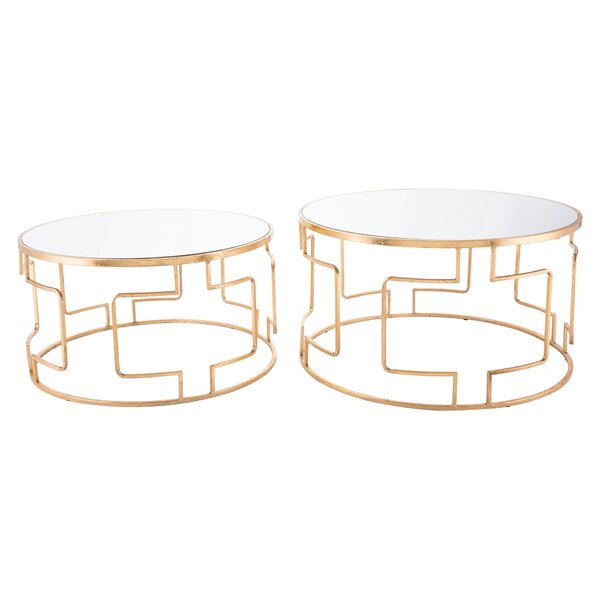Yaning 2 Piece Nesting Tables By Everly Quinn