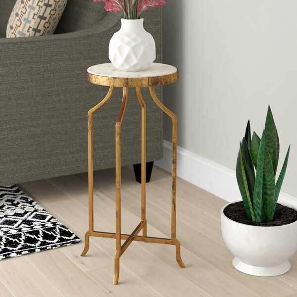 Callimont Marble Top Frame End Table By Bungalow Rose