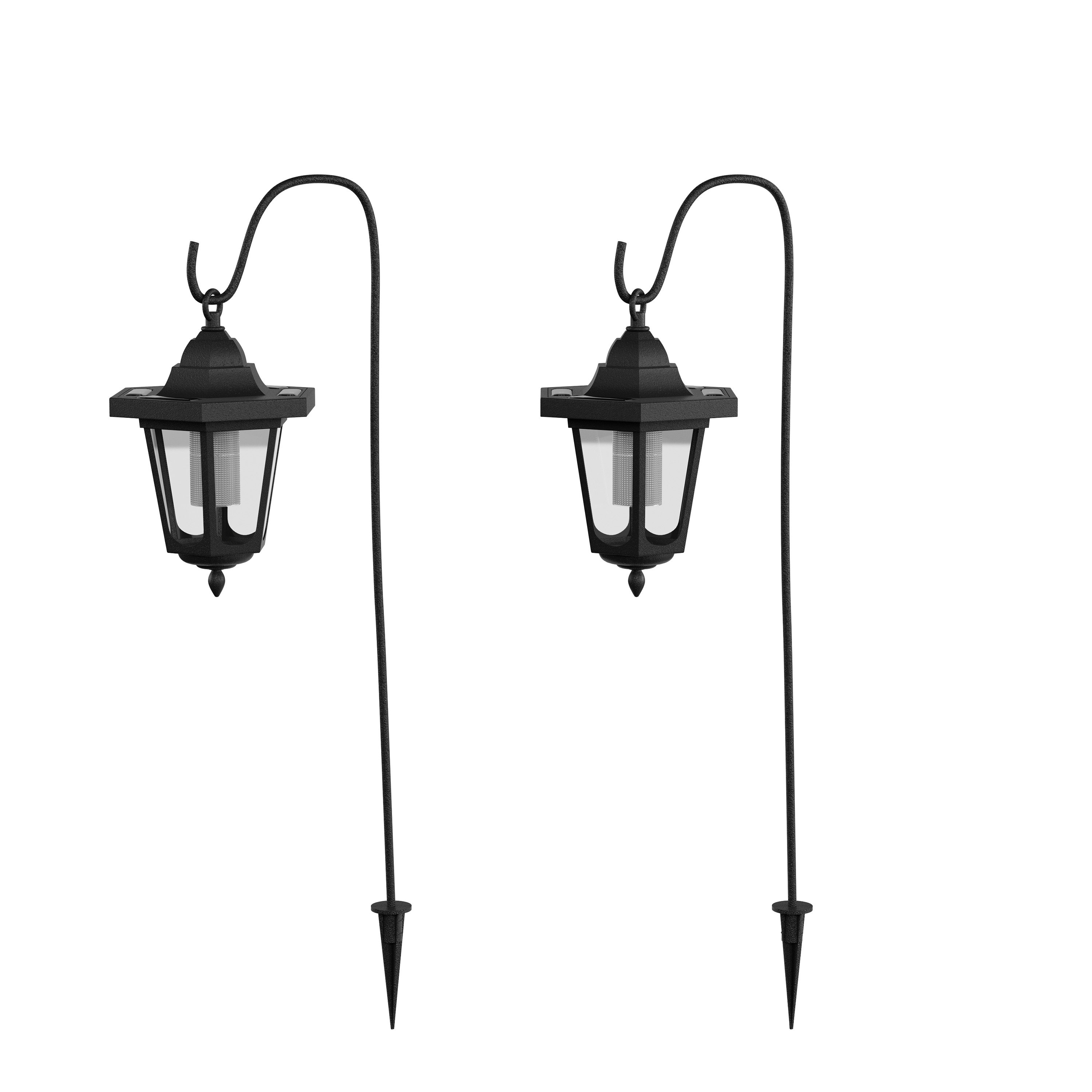 Pure Garden Hanging Solar Coach 1 Led Pathway Light Set Of 2 Wayfair