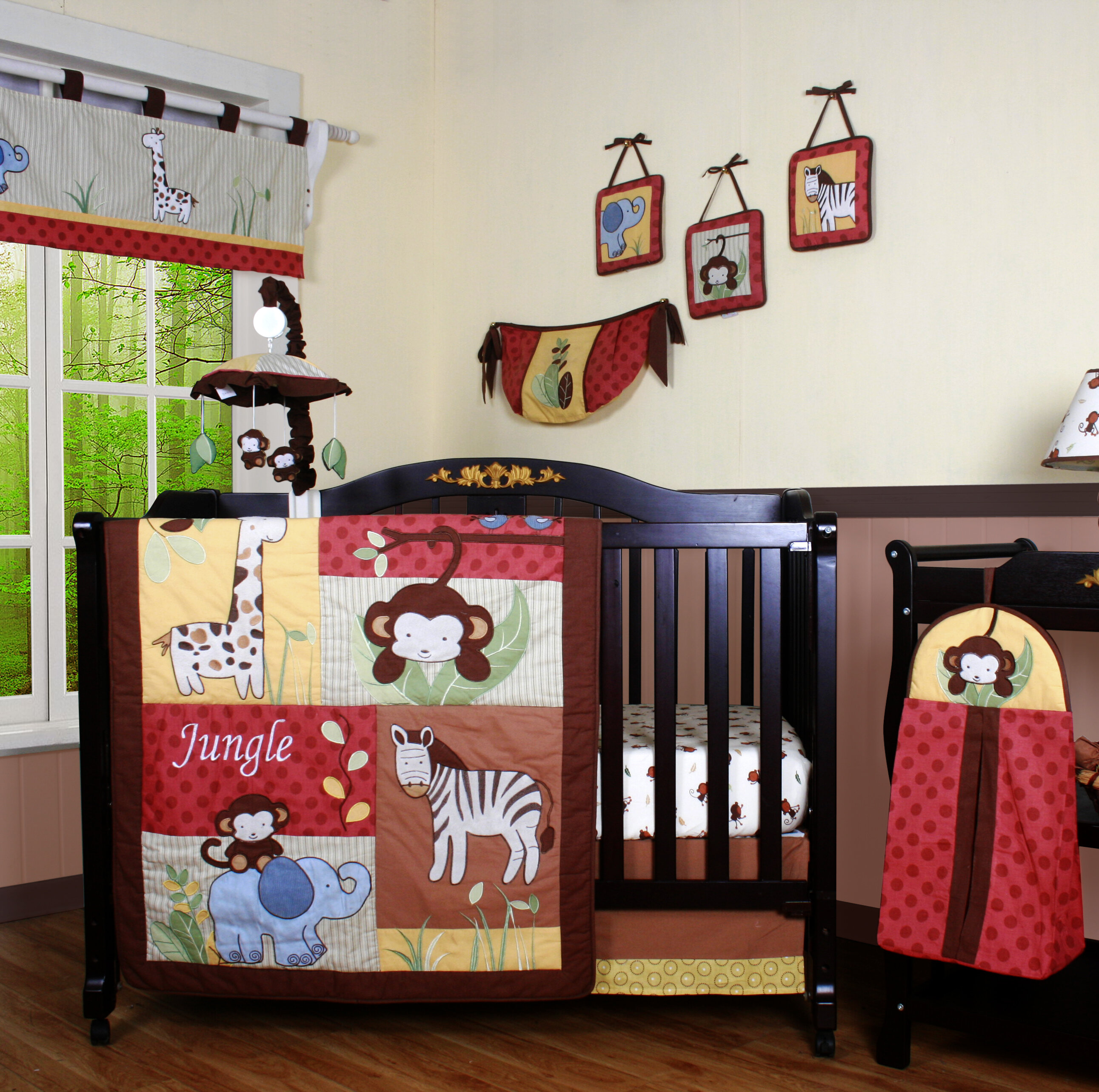 animal crib set
