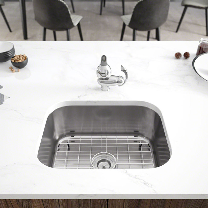 Rene Stainless Steel 23 L X 18 W Undermount Kitchen Sink With