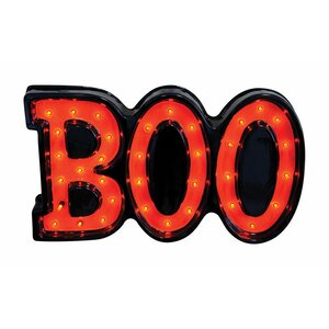 35 Light Plastic Boo Sign