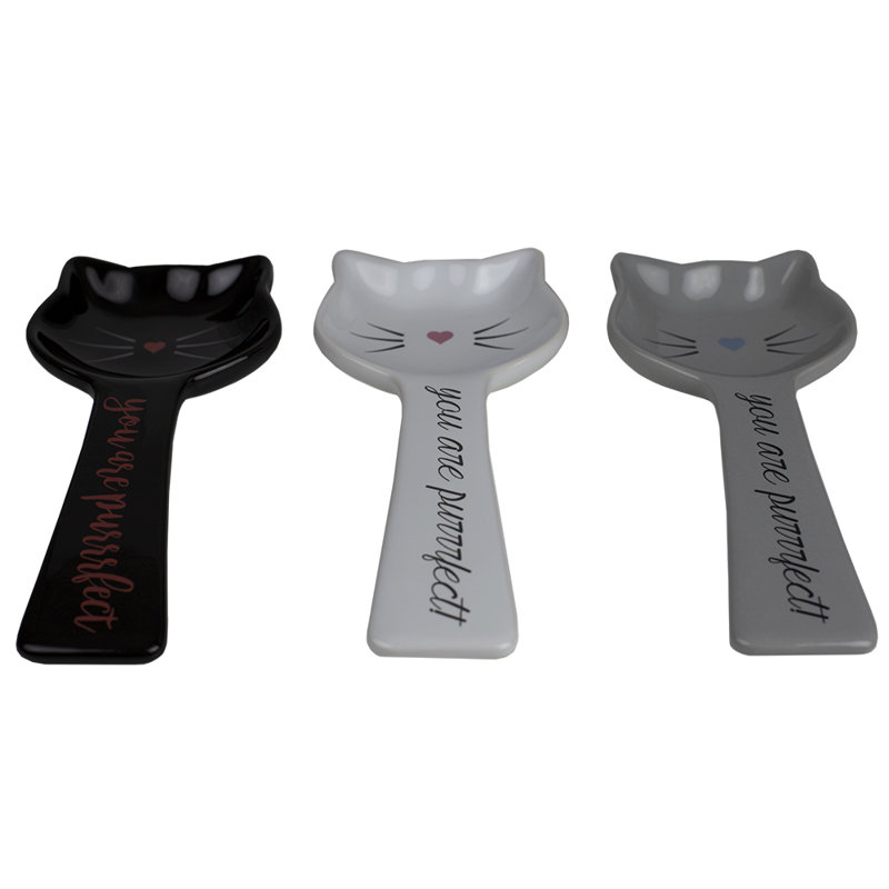 Winston Porter You Are Purrfect Cat Shape Ceramic Spoon Rest Wayfair