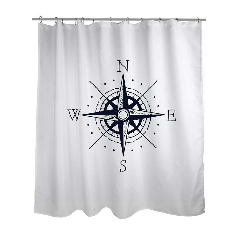 Nautical Compass Shower Curtain