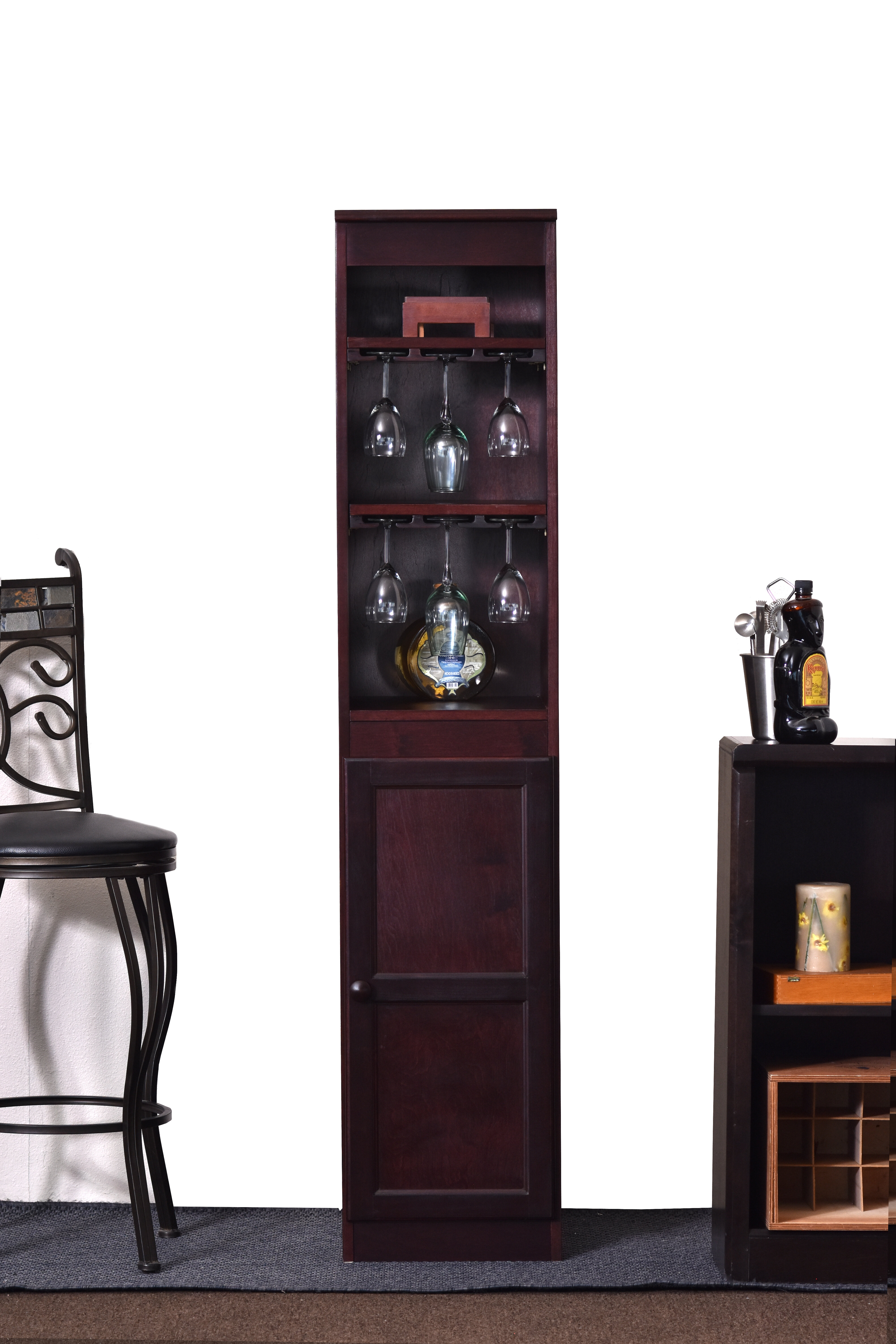 Charlton Home Suzi 21 Bottle Floor Wine Cabinet Reviews Wayfair