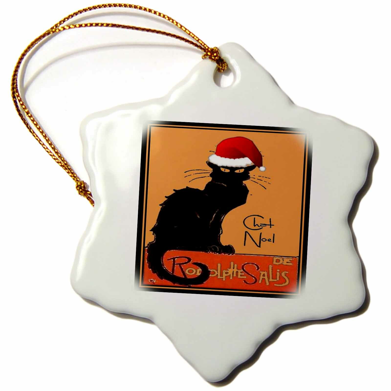 The Holiday Aisle Le Chat Noel Holiday Shaped Ornament Wayfair