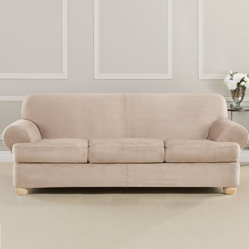 Sure Fit Ultimate Heavyweight Stretch Suede T Cushion Sofa