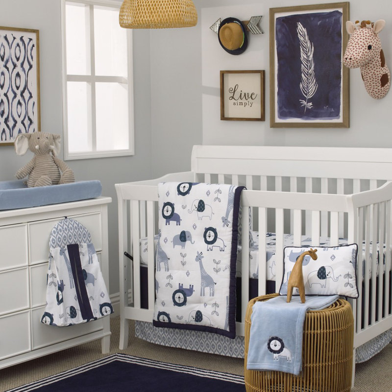 Isabelle Max Amery Mosaic Animals 8 Piece Crib Bedding Set Isabelle Max Amery Mosaic Animals 8